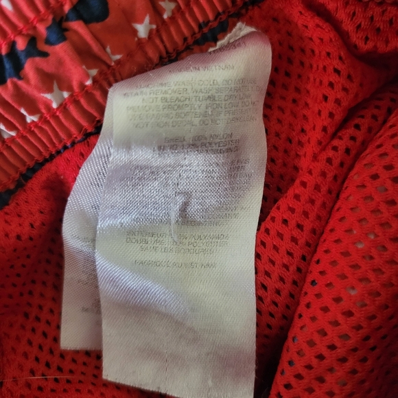 Columbia PFG Swim Trunks Mens Medium Red Pockets Mesh Lined Shorts Outdoor - Picture 3 of 7